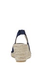 Eljay Navy Gemma Navy Peeptoe Espadrille Sandal  