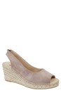Eljay Sand Gemma Sand Peeptoe Espadrille Sandal  