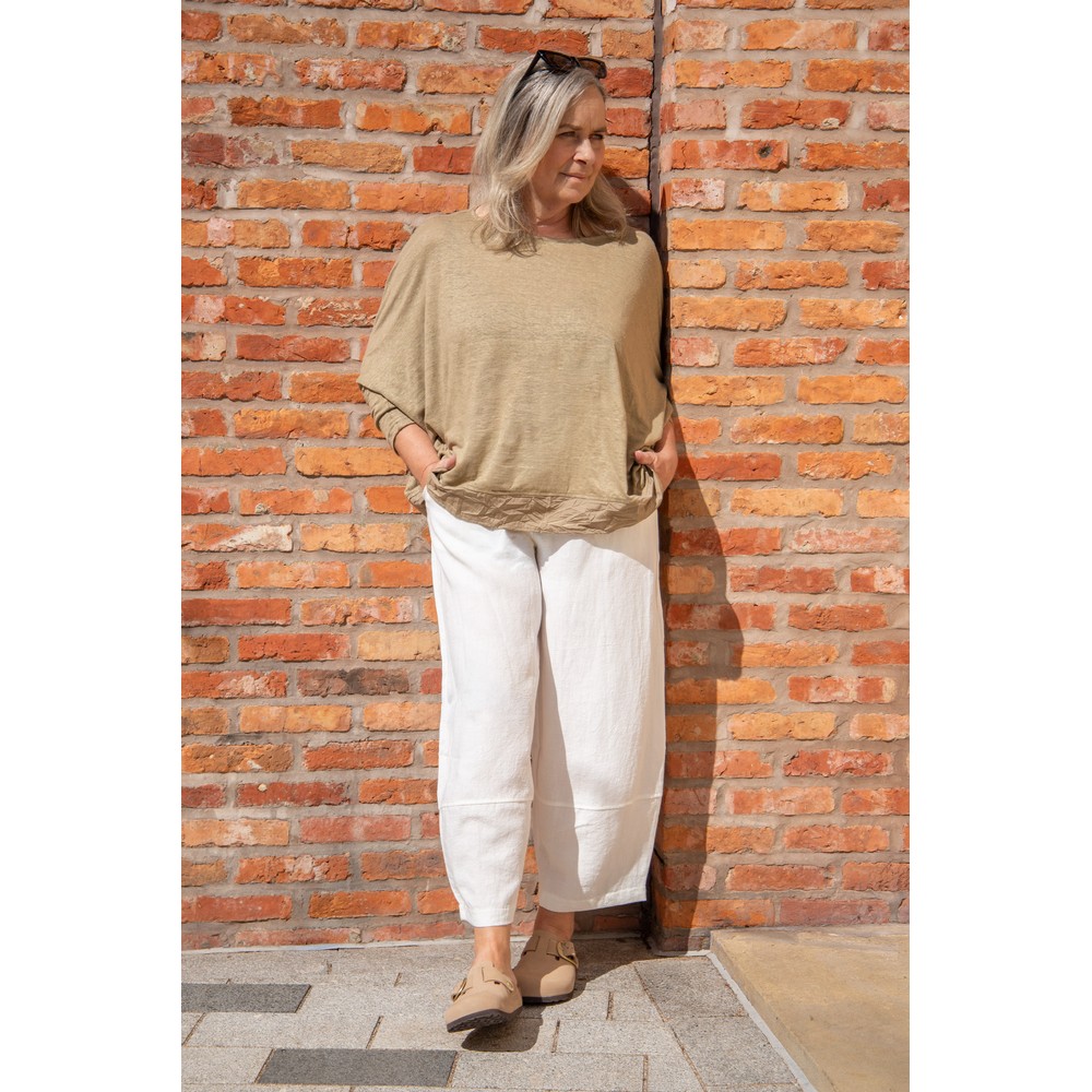 Mama B Rimo O Long Bubble Trouser Latte