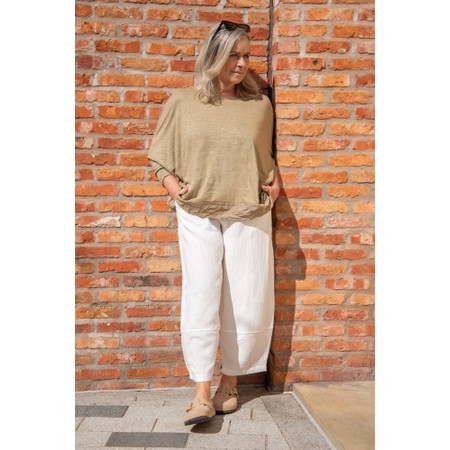 Mama B Rimo O Long Bubble Trouser - Off-White