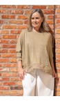 Mama B Cumino Bamboo Cumino Rlelaxed Boxy-Fit Linen Blend Top  