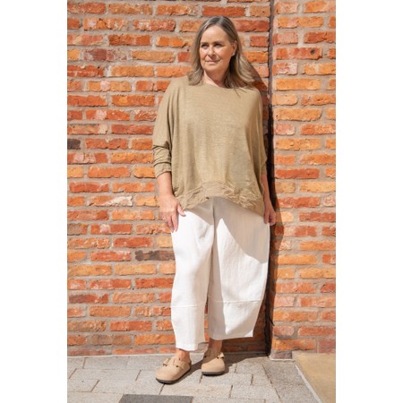 Mama B Rimo O Long Bubble Trouser - Off-White