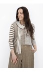 Lumpa Cumin Thin Stripe Linen Scarves