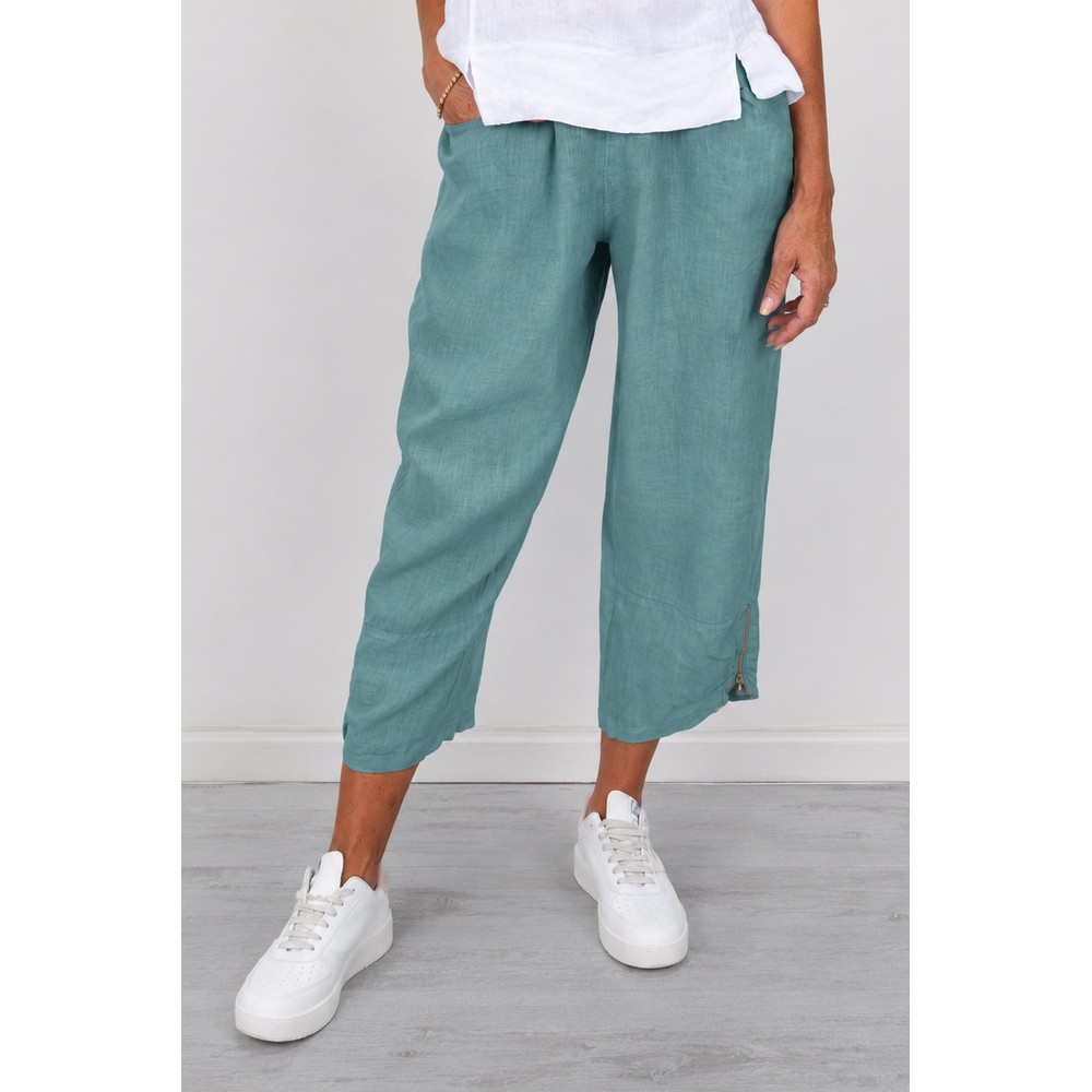 Amazing Woman Orla Agata Cropped Linen Trouser Agata