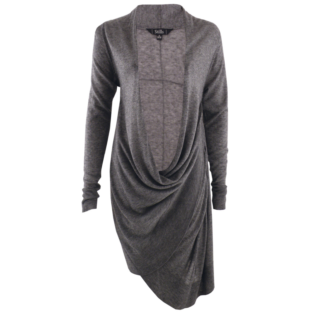 Stills Clothing Modal Yak Hair Cardigan in Grey Mel