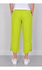Amazing Woman Lime Orla Lime Cropped Linen Trouser  
