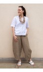 Mama B Cumino Rima AE Cumino Linen Check Bubble Trouser  