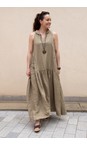 Mama B Cumino Limite Cumino Plain Tiered Dress  