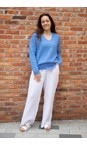 Mos Mosh 431 Ultramarine MM Thora V-Neck Ultramarine Knit Jumper  
