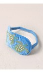 Elizabeth Scarlett Turtle Conservation Caribbean Blue Turtle Conservation Velvet Eye Mask  