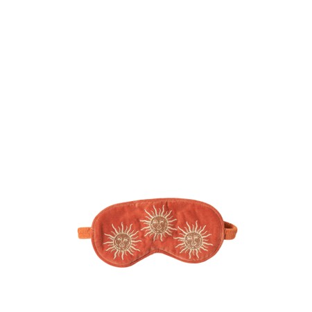 Elizabeth Scarlett Sun Goddess Velvet Eye Mask - Orange