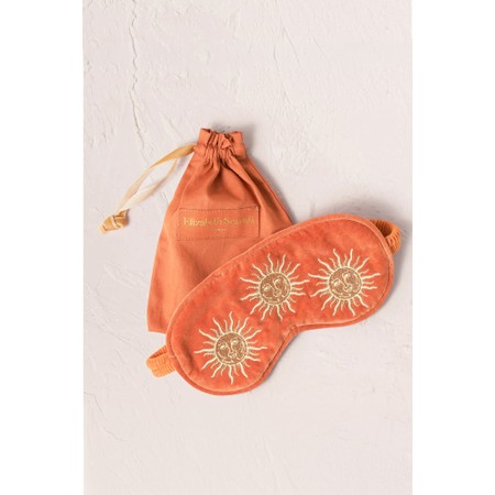 Elizabeth Scarlett Sun Goddess Velvet Eye Mask - Orange