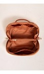 Elizabeth Scarlett Sun Goddess Rust Sun Goddess Velvet Open Flat Makeup Bag  