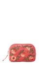Elizabeth Scarlett Summer Peach Coral Spice Summer Peach Velvet Makeup Bag  
