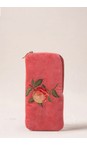 Elizabeth Scarlett Summer Peach Coral Spice Summer Peach Velvet Glasses Case  