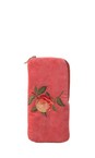 Elizabeth Scarlett Summer Peach Coral Spice Summer Peach Velvet Glasses Case  
