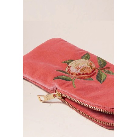 Elizabeth Scarlett Summer Peach Velvet Glasses Case - Orange