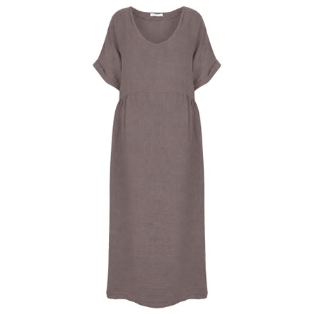 Amazing Woman Tesa Midi Linen dress  - Beige
