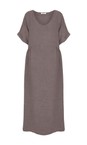 Amazing Woman Dark Mud Tesa Midi Linen dress   