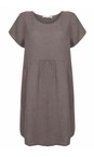Amazing Woman Dark Mud Lexia Linen Dress   