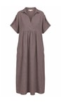 Amazing Woman Dark Mud Camile Linen Dress  