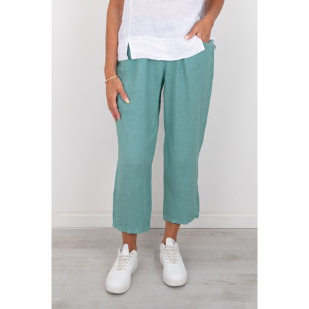 Amazing Woman Odie Agata Linen Cropped Tapered Trousers - Multicoloured