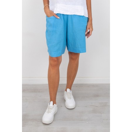 Amazing Woman Orla Blue Linen Shorts - Blue