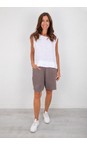 Amazing Woman Dark Mud Orla Linen Shorts  