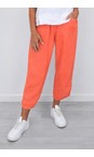 Amazing Woman Papaya Orla Papaya Cropped Linen Trouser  