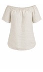 Amazing Woman Natural Ellie Linen Top  