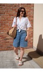 KAFFE Blue Washed Denim KAvallis Denim Shorts  