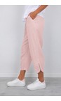 Amazing Woman Rose Pink Orla Cropped Linen Trouser  