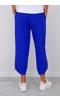 Amazing Woman Royal Blue Orla Royal Blue Cropped Linen Trouser  