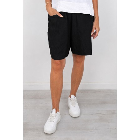 Amazing Woman Orla Black Linen Shorts - Black