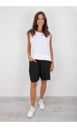 Amazing Woman Black  Orla Black Linen Shorts  