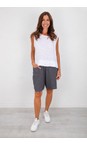 Amazing Woman Charcoal Orla Linen Charcoal Shorts  