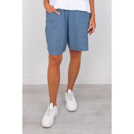 Amazing Woman Orla Linen Denim Shorts - Blue