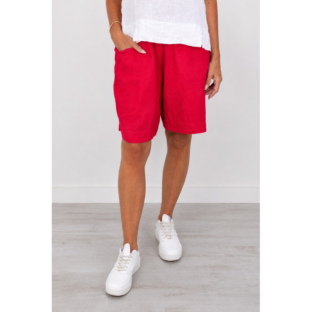 Amazing Woman Orla Linen Fragola Shorts Fragola