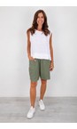 Amazing Woman Khaki Orla Khaki Linen Shorts  