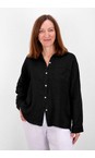 Amazing Woman Black  Filippa Black Linen Shirt  