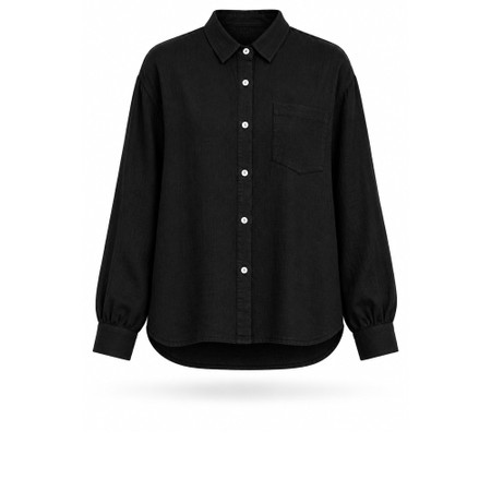 Amazing Woman Filippa Black Linen Shirt - Black