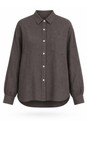 Amazing Woman Dark Mud Filippa Dark Mud Linen Shirt  