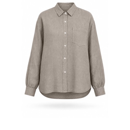 Amazing Woman Filippa Fango Linen Shirt - Brown