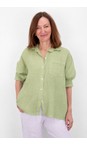 Amazing Woman Leek Filippa Leek Linen Shirt  