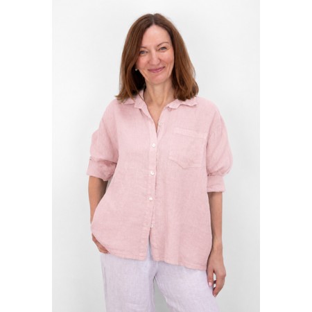 Amazing Woman Filippa Rose Pink Linen Shirt - Pink