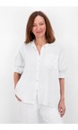 Amazing Woman White  Filippa White Linen Shirt  