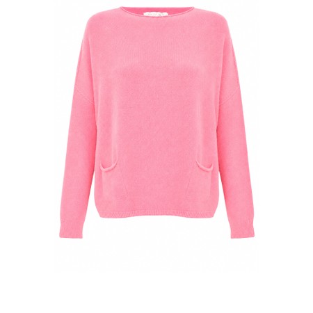 Amazing Woman Jodie Front Pocket Supersoft Knit Jumper - Pink