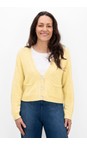 Amazing Woman Summer Yellow Pookie Cropped Supersoft Knit Cardigan  