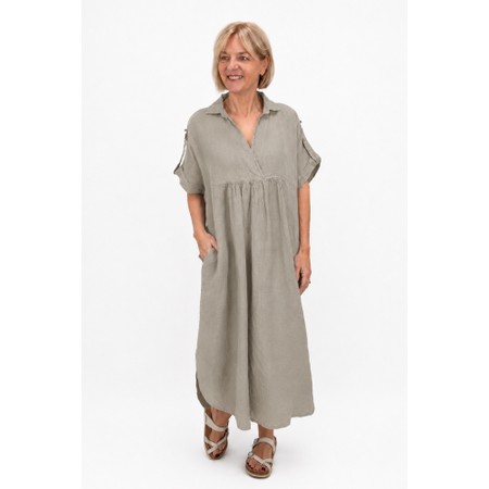 Amazing Woman Camile Linen Dress - Brown