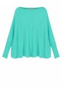 Amazing Woman Summer Turquoise Fringe Round Neck Knit Jumper  